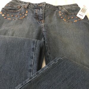 NWT INC International Concepts embellished jeans